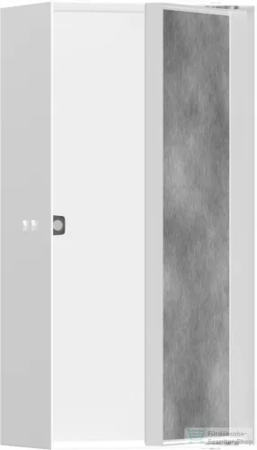 Hansgrohe XTRASTORIS ROCK 300/150/100 falfülke cserélhető ajtóval, matt fehér 56082700