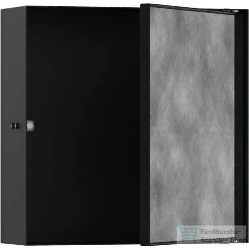 Hansgrohe XTRASTORIS ROCK 300/300/100 falfülke cserélhető ajtóval, matt fekete 56085670