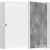 Hansgrohe XTRASTORIS ROCK 300/300/100 falfülke cserélhető ajtóval, matt fehér 56085700