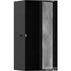   Hansgrohe XTRASTORIS ROCK 300/150/140 falfülke cserélhető ajtóval, matt fekete 56088670