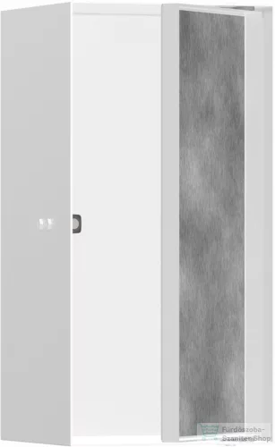 Hansgrohe XTRASTORIS ROCK 300/150/140 falfülke cserélhető ajtóval, matt fehér 56088700