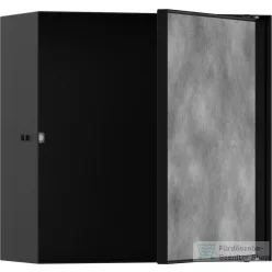   Hansgrohe XTRASTORIS ROCK 300/300/140 falfülke cserélhető ajtóval, matt fekete 56091670