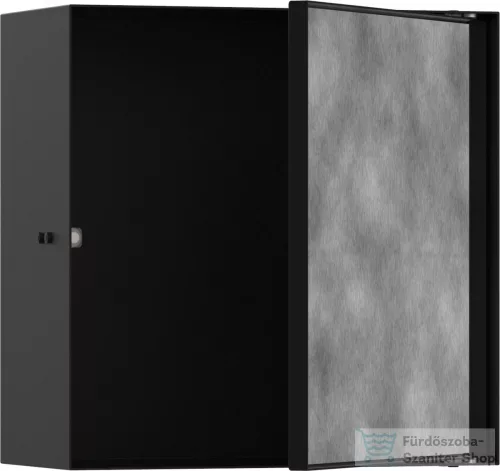 Hansgrohe XTRASTORIS ROCK 300/300/140 falfülke cserélhető ajtóval, matt fekete 56091670