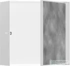 Hansgrohe XTRASTORIS ROCK 300/300/140 falfülke cserélhető ajtóval, matt fehér 56091700