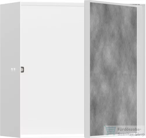 Hansgrohe XTRASTORIS ROCK 300/300/140 falfülke cserélhető ajtóval, matt fehér 56091700
