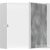 Hansgrohe XTRASTORIS ROCK 300/300/140 falfülke cserélhető ajtóval, matt fehér 56091700