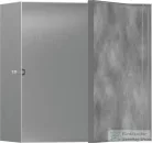 Hansgrohe XTRASTORIS ROCK 300/300/140 falfülke cserélhető ajtóval, rozsdamentes acél 56091800