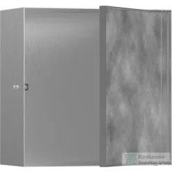   Hansgrohe XTRASTORIS ROCK 300/300/140 falfülke cserélhető ajtóval, rozsdamentes acél 56091800