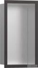 Hansgrohe XTRASTORIS INDIVIDUAL 300/150/100 falfülke rozsdamentes acél,design kerettel, szálcsiszolt fekete/króm 56094340