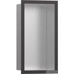   Hansgrohe XTRASTORIS INDIVIDUAL 300/150/100 falfülke rozsdamentes acél,design kerettel, szálcsiszolt fekete/króm 56094340