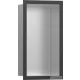 Hansgrohe XTRASTORIS INDIVIDUAL 300/150/100 falfülke rozsdamentes acél,design kerettel, szálcsiszolt fekete/króm 56094340