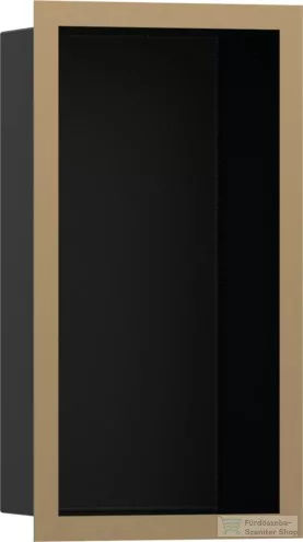 Hansgrohe XTRASTORIS INDIVIDUAL 300/150/100 falfülke matt fekete,design kerettel, szálcsiszolt bronz 56095140