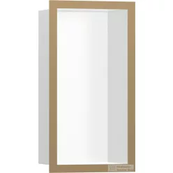  Hansgrohe XTRASTORIS INDIVIDUAL 300/150/100 falfülke fehér,design kerettel, szálcsiszolt bronz 56096140