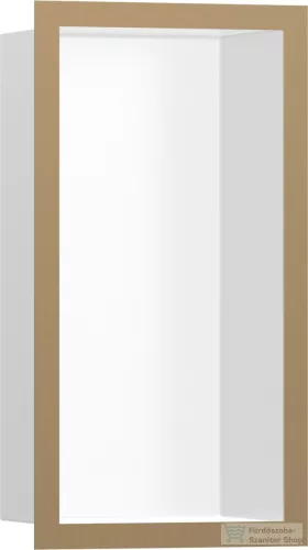 Hansgrohe XTRASTORIS INDIVIDUAL 300/150/100 falfülke fehér,design kerettel, szálcsiszolt bronz 56096140