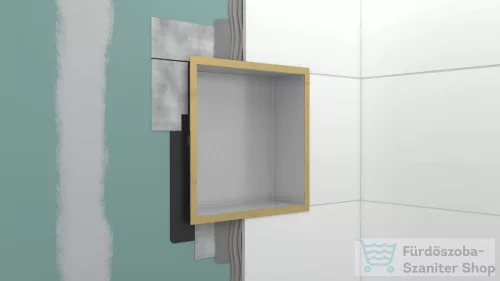 Hansgrohe XTRASTORIS INDIVIDUAL 300/150/100 falfülke fehér,design kerettel, szálcsiszolt bronz 56096140