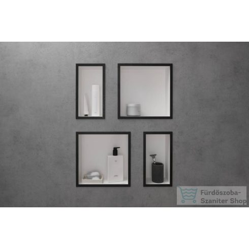 Hansgrohe XTRASTORIS INDIVIDUAL 300/150/100 falfülke fehér,design kerettel, matt fekete 56096670