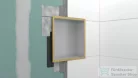 Hansgrohe XTRASTORIS INDIVIDUAL 300/300/100 falfülke szálcsiszolt rozsdamentes acél,design kerettel, matt fekete 56097670