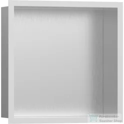   Hansgrohe XTRASTORIS INDIVIDUAL 300/300/100 falfülke szálcsiszolt rozsdamentes acél,design kerettel, matt fehér 56097700