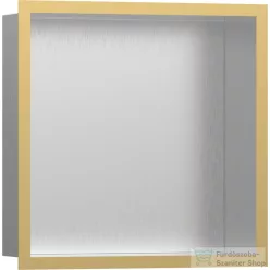   Hansgrohe XTRASTORIS INDIVIDUAL 300/300/100 falfülke szálcsiszolt rozsdamentes acél,design kerettel, polírozott arany hatású 56097990