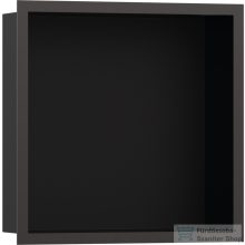   Hansgrohe XTRASTORIS INDIVIDUAL 300/300/100 falfülke matt fekete,design kerettel, szálcsiszolt fekete/króm 56098340