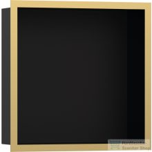   Hansgrohe XTRASTORIS INDIVIDUAL 300/300/100 falfülke matt fekete,design kerettel, polírozott arany hatású 56098990