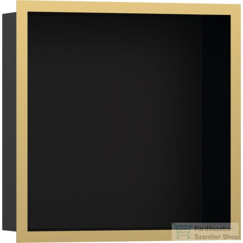 Hansgrohe XTRASTORIS INDIVIDUAL 300/300/100 falfülke matt fekete,design kerettel, polírozott arany hatású 56098990