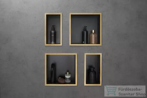 Hansgrohe XTRASTORIS INDIVIDUAL 300/300/100 falfülke fehér,design kerettel, szálcsiszolt bronz 56099140
