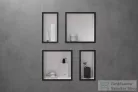 Hansgrohe XTRASTORIS INDIVIDUAL 300/300/100 falfülke fehér,design kerettel, szálcsiszolt fekete/króm 56099340