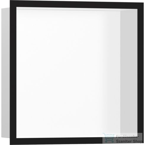 Hansgrohe XTRASTORIS INDIVIDUAL 300/300/100 falfülke fehér,design kerettel, matt fekete 56099670