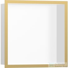   Hansgrohe XTRASTORIS INDIVIDUAL 300/300/100 falfülke fehér,design kerettel, polírozott arany hatású 56099990