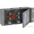 Hansgrohe XTRASTORIS SAFE falfülke cserélhető ajtóval és integrált elzáró szeleppel 150/300/100, rozsdamentes acél 56100800