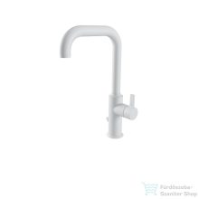   Bugnatese ORION magasított mosdó csaptelep automata leeresztővel,matt fehér 5613BI