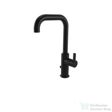   Bugnatese ORION magasított mosdó csaptelep automata leeresztővel,matt fekete 5613NE