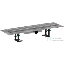   Hansgrohe RAINDRAIN Compact komplett 60 cm-es zuhanyfolyóka,szálcsiszolt rozsdamentes acél 56162800