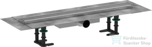 Hansgrohe RAINDRAIN Compact komplett 70 cm-es zuhanyfolyóka,szálcsiszolt rozsdamentes acél 56164800