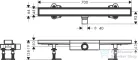 Hansgrohe RAINDRAIN Compact komplett 70 cm-es burkolható zuhanyfolyóka,56165000