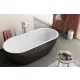 Kolpa San DALIA-FS 170x80 cm térbenálló kád , fekete-fehér 561760