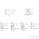 Sapho KERASAN THE NEW YORKER álló WC, alsó/hátsó kifolyású, 36,5x60cm (561801)