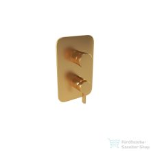   Bugnatese Orion falsík alatti 3 utas kád/zuhany csaptelep,szálcsiszolt arany 5631OS