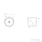 Sapho KERASAN THE NEW YORKER kerámiamosdó, átm.:40cm, matt fehér (564401)