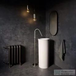   Sapho KERASAN THE NEW YORKER szabadonálló kerámiamosdó, alsó kifolyású, 40x89x40cm (564601)