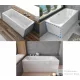 Kolpa San oldallap 70 cm széles Elektra, Betty, Pandora kádhoz, fehér 565390