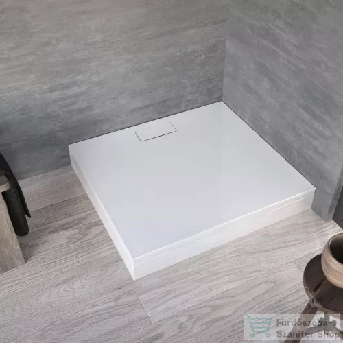 Kolpa San Drop 120x80 cm-es, előlapos zuhanytálca, szifon nélkül, fehér 566000