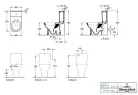 Villeroy & Boch O.Novo hátsó kifolyású monoblokkos wc 5661 10 01 ( 56611001 )