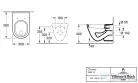 Villeroy & Boch O.Novo laposöblítésű fali wc 5662 10 01 ( 56621001 )