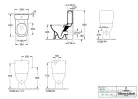 Villeroy & Boch O.Novo kompakt rimless monoblokkos wc, CeramicPlus bevonattal 5689 R0 R1 ( 5689R0R1 )