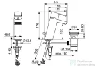 Hansa Hansastela mosdó csaptelep automata leeresztővel,króm 57092273
