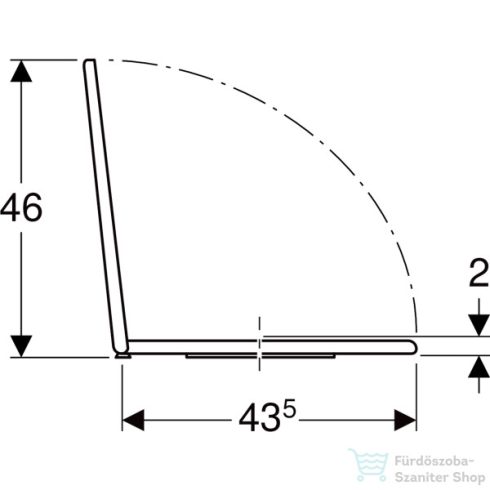 Geberit Renova alsó rögzítésű WC-ülőke,fehér 572165000