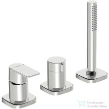   Hansa Hansastela 3 üléses kád csaptelep kifolyó és alaptest nélkül,króm 57319173