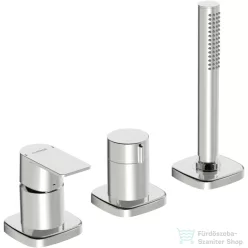   Hansa Hansastela 3 üléses kád csaptelep kifolyó és alaptest nélkül,króm 57319173